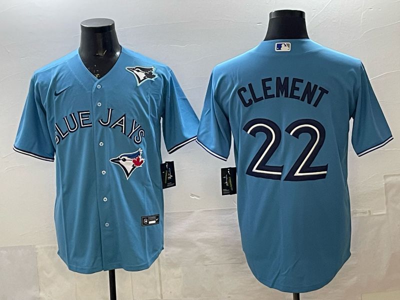 Men 2025 Toronto Blue Jays #22 Clement blue Game Nike MLB Jersey 0029